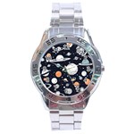 Space Galaxy Universe Stars Sky Stainless Steel Analogue Watch