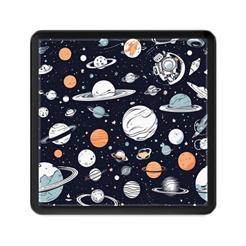 Space Galaxy Universe Stars Sky Memory Card Reader (Square) from ArtsNow.com Front