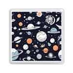 Space Galaxy Universe Stars Sky Memory Card Reader (Square)