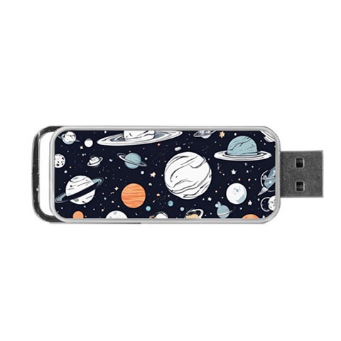 Space Galaxy Universe Stars Sky Portable USB Flash (Two Sides) from ArtsNow.com Front