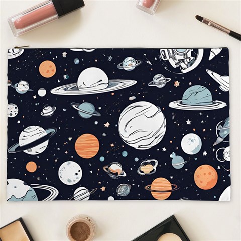 Space Galaxy Universe Stars Sky Cosmetic Bag (XXL) from ArtsNow.com Front