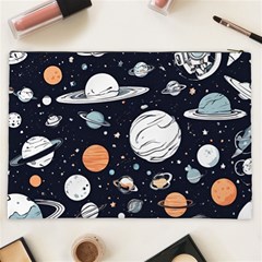 Space Galaxy Universe Stars Sky Cosmetic Bag (XXL) from ArtsNow.com Back