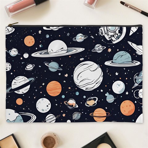 Space Galaxy Universe Stars Sky Cosmetic Bag (XXXL) from ArtsNow.com Front