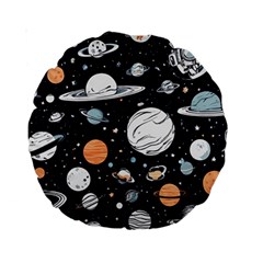 Space Galaxy Universe Stars Sky Standard 15  Premium Round Cushions from ArtsNow.com Front