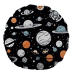 Space Galaxy Universe Stars Sky Large 18  Premium Round Cushions