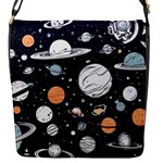 Space Galaxy Universe Stars Sky Flap Closure Messenger Bag (S)