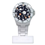 Space Galaxy Universe Stars Sky Plastic Nurses Watch