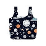 Space Galaxy Universe Stars Sky Full Print Recycle Bag (S)