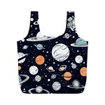 Space Galaxy Universe Stars Sky Full Print Recycle Bag (M)