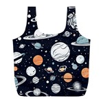 Space Galaxy Universe Stars Sky Full Print Recycle Bag (L)