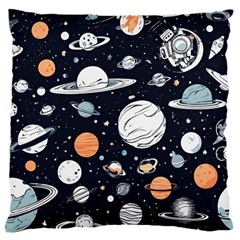 Space Galaxy Universe Stars Sky Standard Premium Plush Fleece Cushion Case (Two Sides) from ArtsNow.com Back