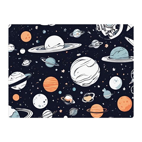 Space Galaxy Universe Stars Sky Two Sides Premium Plush Fleece Blanket (Mini) from ArtsNow.com 35 x27  Blanket Front