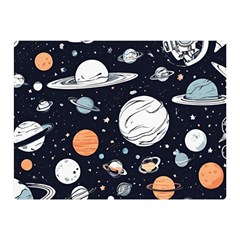 Space Galaxy Universe Stars Sky Two Sides Premium Plush Fleece Blanket (Mini) from ArtsNow.com 35 x27  Blanket Back