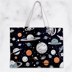 Space Galaxy Universe Stars Sky Zipper Mini Tote Bag from ArtsNow.com Front