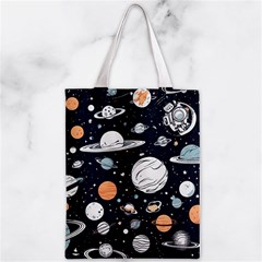 Space Galaxy Universe Stars Sky Zipper Classic Tote Bag from ArtsNow.com Front