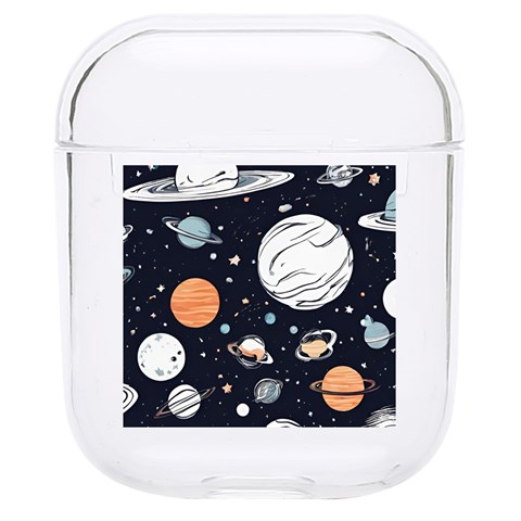 Space Galaxy Universe Stars Sky Hard PC AirPods 1/2 Case from ArtsNow.com Front