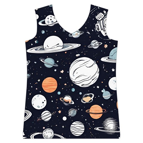 Space Galaxy Universe Stars Sky Women s Basketball Tank Top from ArtsNow.com Front