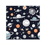 Space Galaxy Universe Stars Sky Square Satin Scarf (30  x 30 )