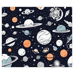 Space Galaxy Universe Stars Sky Zipper Large Tote Bag from ArtsNow.com Front