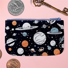 Space Galaxy Universe Stars Sky Large Coin Purse from ArtsNow.com Back