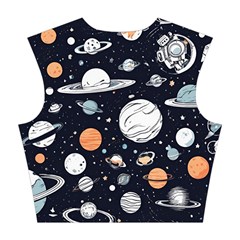 Space Galaxy Universe Stars Sky Cotton Crop Top from ArtsNow.com Back