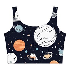 Space Galaxy Universe Stars Sky Midi Sleeveless Dress from ArtsNow.com Top Front