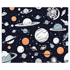 Space Galaxy Universe Stars Sky Zipper Medium Tote Bag from ArtsNow.com Front