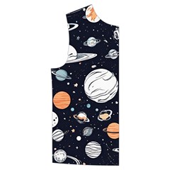 Space Galaxy Universe Stars Sky Kid s Button Up Puffer Vest from ArtsNow.com Front Right