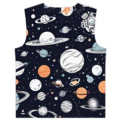 Space Galaxy Universe Stars Sky Kid s Button Up Puffer Vest from ArtsNow.com Back