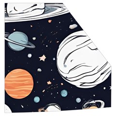 Space Galaxy Universe Stars Sky Kid s Button Up Puffer Vest from ArtsNow.com Pocket Left