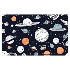 Space Galaxy Universe Stars Sky Kids  Hooded Rain Ponchos from ArtsNow.com Pocket Cover