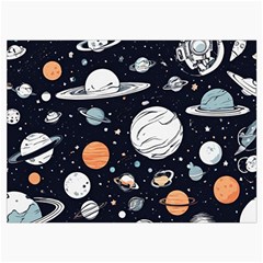 Space Galaxy Universe Stars Sky Roll Up Canvas Pencil Holder (M) from ArtsNow.com Front