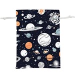 Space Galaxy Universe Stars Sky Lightweight Drawstring Pouch (XL)