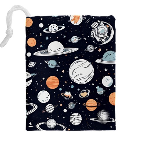 Space Galaxy Universe Stars Sky Drawstring Pouch (4XL) from ArtsNow.com Back