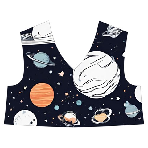 Space Galaxy Universe Stars Sky Kids  Midi Sailor Dress from ArtsNow.com Front Top