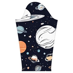 Space Galaxy Universe Stars Sky Kids  Midi Sailor Dress from ArtsNow.com Sleeve Left