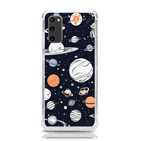 Space Galaxy Universe Stars Sky Samsung Galaxy S20 6.2 Inch TPU UV Case from ArtsNow.com Front