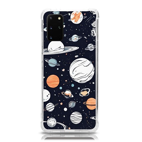 Space Galaxy Universe Stars Sky Samsung Galaxy S20 Plus 6.7 Inch TPU UV Case from ArtsNow.com Front