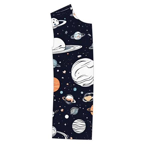 Space Galaxy Universe Stars Sky Kids  Stylish Hooded Puffer Vest from ArtsNow.com Front Right