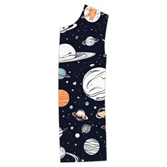 Space Galaxy Universe Stars Sky Kids  Stylish Hooded Puffer Vest from ArtsNow.com Front Left