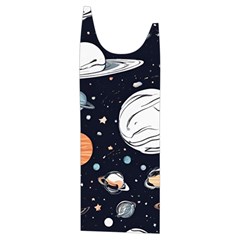 Space Galaxy Universe Stars Sky Kids  Stylish Hooded Puffer Vest from ArtsNow.com Front Left Side