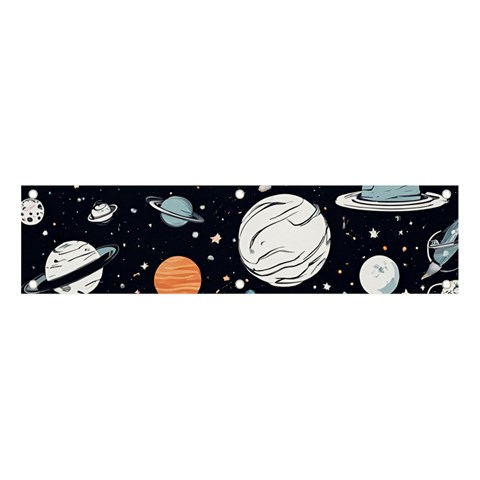 Space Galaxy Universe Stars Sky Banner and Sign 4  x 1  from ArtsNow.com Front