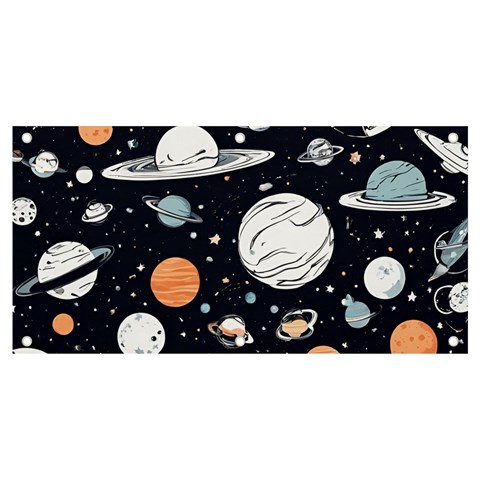 Space Galaxy Universe Stars Sky Banner and Sign 4  x 2  from ArtsNow.com Front