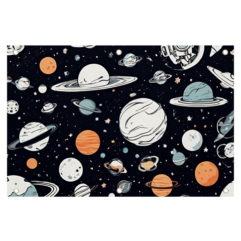 Space Galaxy Universe Stars Sky Banner and Sign 6  x 4  from ArtsNow.com Front