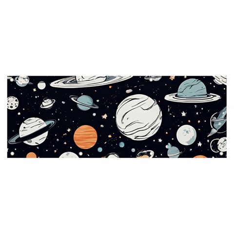 Space Galaxy Universe Stars Sky Banner and Sign 8  x 3  from ArtsNow.com Front