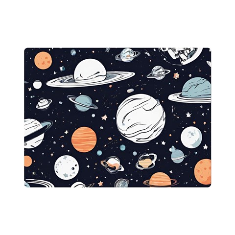 Space Galaxy Universe Stars Sky Premium Plush Fleece Blanket (Mini) from ArtsNow.com 35 x27  Blanket Front