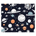 Space Galaxy Universe Stars Sky Premium Plush Fleece Blanket (Small)