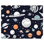 Space Galaxy Universe Stars Sky Premium Plush Fleece Blanket (Medium)