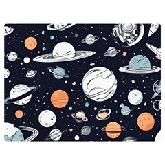 Space Galaxy Universe Stars Sky Two Sides Premium Plush Fleece Blanket (Baby Size) from ArtsNow.com 40 x30  Blanket Back