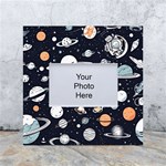 Space Galaxy Universe Stars Sky White Box Photo Frame 4  x 6 